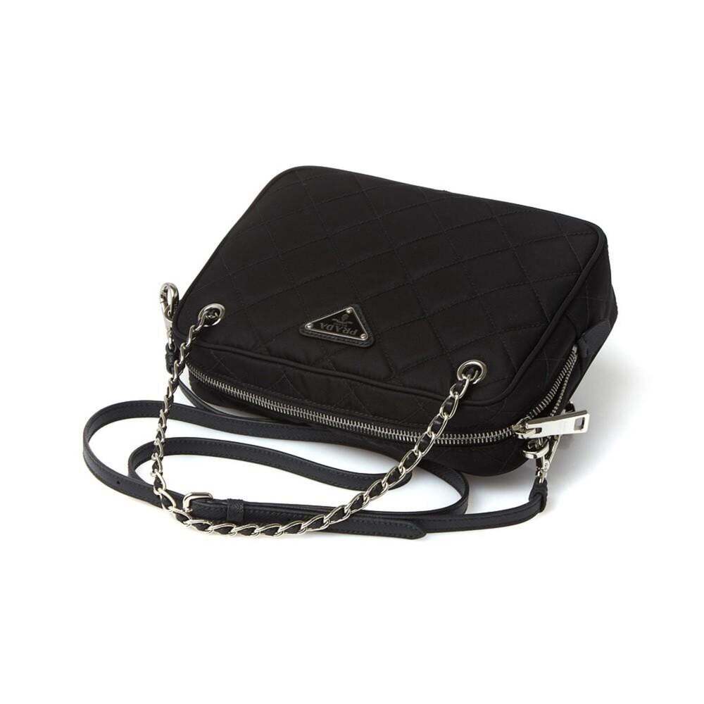 Prada Re-Edtion Nylon Quilted Black Triangle Logo Crossbody - Picture 4 of 10
